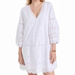 Women's Eyelet Mini Dress - Club Monaco - 1 of 4