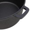 SEVOBAL Grill Cookware 3 in 1 Outdoor Oven with Skillet Lid for Versatile Campfire Cooking Use Area, Black, 12.5"*10.2"*6.2" - 3 of 4