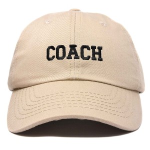 Dalix Coach Embroidered Sports League Baseball Cap Adjustable Dad Hat Mens - 1 of 4
