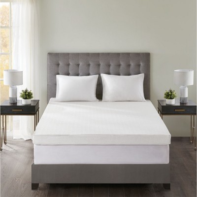 Grungis 4 Inch Twin Mattress Topper,Gel Memory Foam Mattress Pad for Bedroom