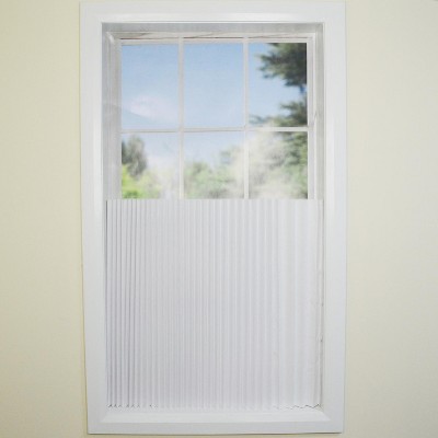 Versailles Cordless Temporary Pleated 4 Pack Shade for Windows White