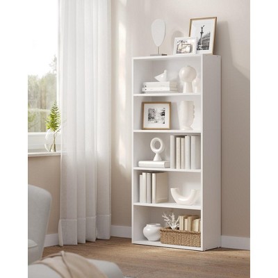 Vasagle Bookshelf, 5-tier Open Bookcase With Adjustable Storage Shelves ...