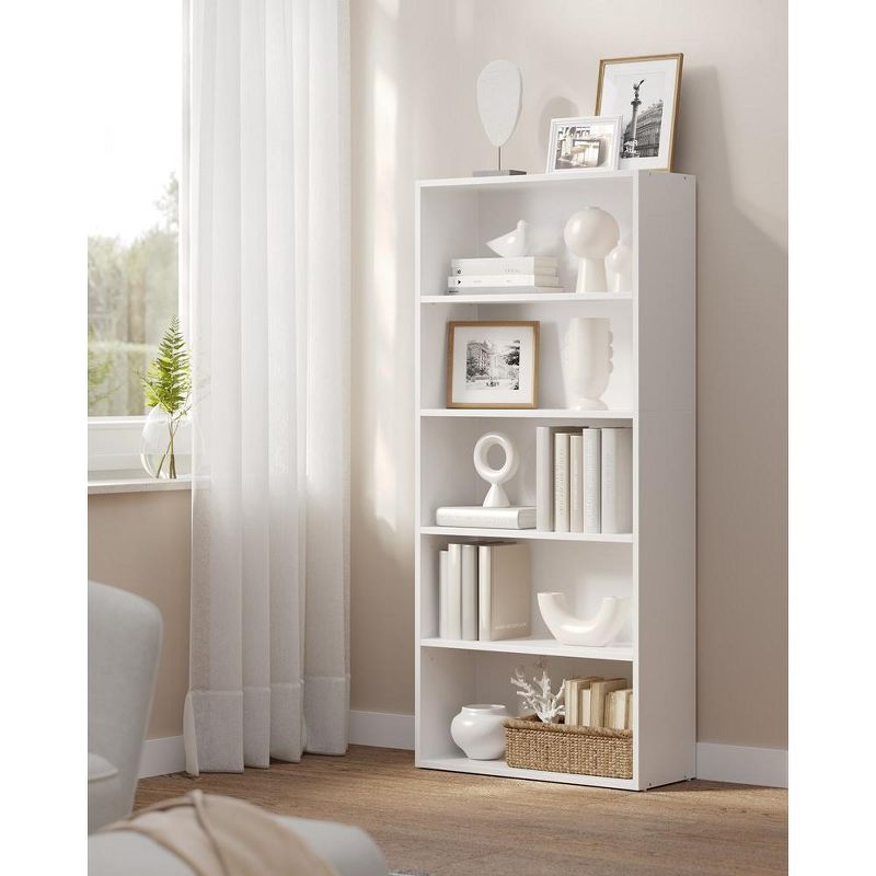 VASAGLE Bookshelf, 23.6 Inches Wide, 5-Tier Open Bookcase with Adjustable Storage Shelves, Floor Standing Unit, 2 of 8