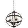 Quoizel Lighting Fusion 4 - Light Chandelier in  Rustic Black - 3 of 3