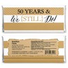 Big Dot of Happiness We Still Do - 50th Wedding Anniversary Party - Candy Bar Wrappers Party Favors - Set of 24 - 2 of 4