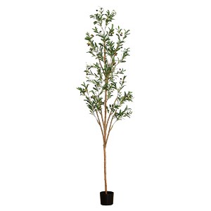 Nearly Natural 7-ft Artificial Olive Tree with Natural Trunk - 1 of 1