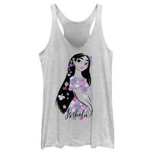 Women's Encanto Isabela Portrait Magical Floral Powers Racerback Tank Top - 1 of 4