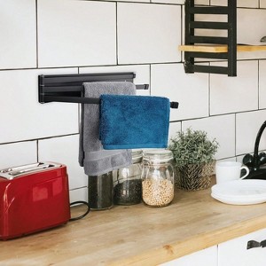 Ridstar 3pole Wall-Mounted Towel Rack, Stylish Bathroom Towel Rack, Punch-Free Towel Storage Rack, Multi-Functional Bathroom - 1 of 4