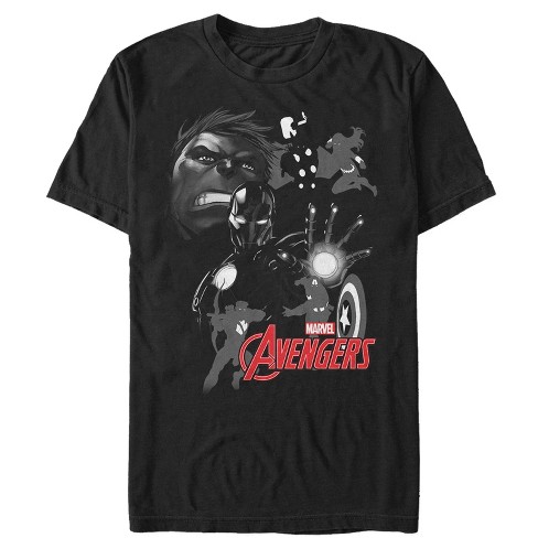 Men's Marvel Avengers Grayscale T-Shirt - image 1 of 4