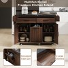 Kitchen Island, with Storage Rack, Drawers, Spice Rack & Towel Rack, for Dining, Kitchen & Barbecue - 4 of 4