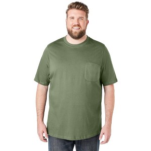 Boulder Creek by KingSize  Heavyweight Crewneck Pocket T-Shirt - 1 of 4