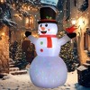 12FT Giant Inflatable Snowman, Christmas Blow Up Snowman with Rotating Colorful LED Light for Indoor, Outdoor - 2 of 4