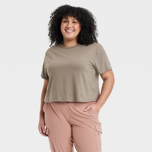 Women's Essential Crewneck Short Sleeve T-shirt - All In Motion™ : Target