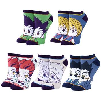 Hunter x Hunter Chibi Characters Casual Ankle Socks Set for Men 5-Pack