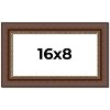 PosterPalooza | Panoramic Traditional Brown Picture Frame - UV Acrylic, Foam Board Backing, Hanging Hardware - 2 of 4
