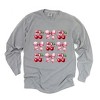 Simply Sage Market Women's Coquette Pink Cherry Chart Long Sleeve Garment Dyed Tee - 2 of 4