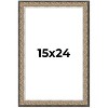 PosterPalooza | Ornate Silver Picture Frame - UV Acrylic, Foam Board Backing, Hanging Hardware - 2 of 4