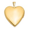 Black Bow Jewelry 14k Yellow Gold 20mm Polished Heart Locket - 3 of 4