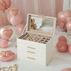 Modern Jewelry Box with Glass Lid, 4-Layer Jewelry Organizer, 3 Drawers, for Sunglasses, Big Jewelry, Jewelry Storage - 3 of 4