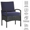Deep Outdoor Cushion with Water and Sun Resistant Fabric - 4 of 4