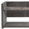 HomeRoots Set Of Two Gray Wood Wall Mounted Floating Shelves - 4 of 4