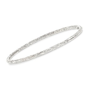 Ross-Simons Italian Sterling Silver Hammered Bangle Bracelet - 1 of 4