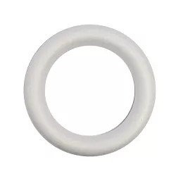4 Pack Foam Wreath Rings for DIY Crafts Art Modeling, White, 10 x1.55 Inch