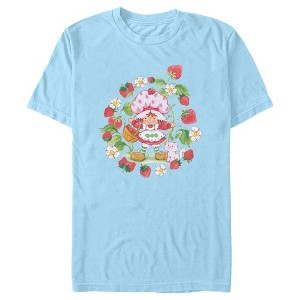 Men's Strawberry Shortcake Strawberry Decor T-Shirt - 1 of 4