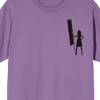 Summer Wars Girl Silhouette & Kenji With Staff Crew Neck Short Sleeve Lavender Men's T-shirt - 3 of 4