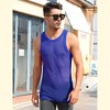 Men's Mesh Tank Top Fishnet Fitted Sleeveless Muscle Round Neck Top - 4 of 4