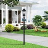 Livex Lighting Hamilton 3 - Light Post Light in  Textured Black - 3 of 4