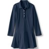 Lands' End Kids Long Sleeve Mesh Pleated Polo Dress - 2 of 3