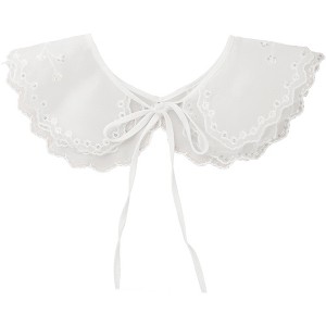 Elerevyo Women Rhinestone Detachable Fake Peter Pan Collar Little Shawl 1 Pc - 1 of 4