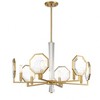 Savoy House Leighton 6 - Light Chandelier in  Warm Brass - 4 of 4