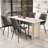 Tangkula Dining Chair Set of 4 w/ Metal Legs Padded Seats & Backs for Dining Room - 3 of 4