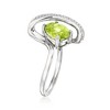 Ross-Simons 1.80 ct. t.w. Peridot Ring With Diamonds in Sterling Silver - 3 of 4