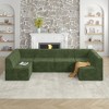 130.32" Modern Minimalist Corduroy U-Shape Modular Sectional Sofa, No Assembly Needed, 6-piece Free Combination Sofa - 2 of 4