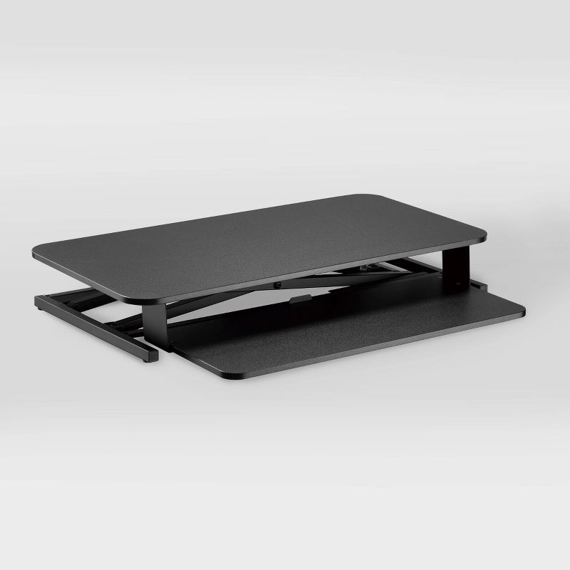 Sit-Stand Converter Desk Black - CorLiving, 4 of 10