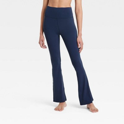 Women's Everyday Soft Ultra High-Rise Flare Leggings - All In Motion™ Navy Blue XS