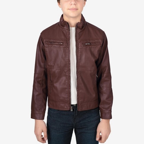 Target mens best sale leather jacket