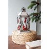 Recycled Iron Santa Lantern, 15" H, Distressed Christmas Decor By Kalalou - 2 of 4
