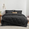 7-Piece Queen Bed-in-a-Bag - All-Season Black Comforter Set with Sheets & Pillow Shams - 2 of 4