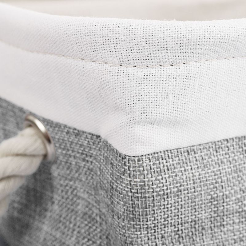 Unique Bargains Square Cotton Linen Fabric Towel Basket Decorative Storage Bins 1 Pc, 4 of 7
