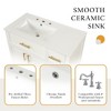 ChicFurnit Bathroom Vanities 36" Bathroom Vanity with Sink Top for Bathroom Vanity Cabinet with Two Doors and Three Drawers, White, 36"*18.3"*33.9" - 4 of 4