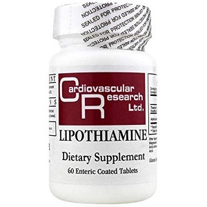 Ecological Formulas Lipothiamine 60 Tablets – Thiamine (B1) & Alpha Lipoic Acid Supplement – Supports Energy, Nerve & Metabolic Health - 1 of 1