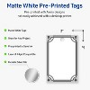 Avery Tags, 2" x 3", Silver-Metallic Black, Matte, 80ct - 2 of 4