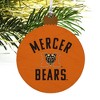 Mercer University Bears Logo Wood Christmas Tree Holiday Ornament - 4 of 4