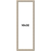 PosterPalooza | 10x32 Thin Barnwood Picture Frame, UV Acrylic, 2 Finishes - Grey and Black - 2 of 4