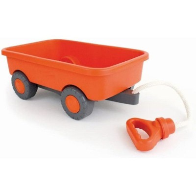 Unbanmax Toys Wagon, Orange - Pretend Play, Motor Skills, Kids Outdoor Toy Vehicle