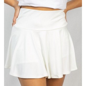 Women's Athletic Skort - White Birch - 1 of 2